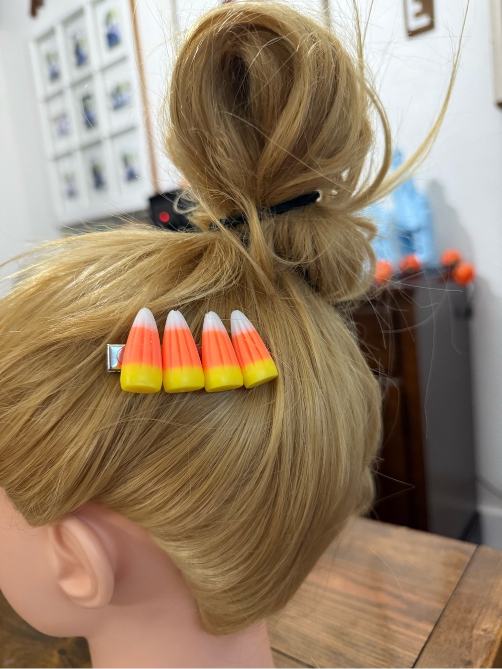 Candy Corn Hair Clip 🎃